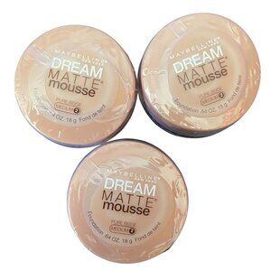3X Maybelline Dream Matte Mousse Foundation - Pure Beige 2 Medium - NEW SEALED